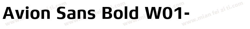 Avion Sans Bold W01字体转换